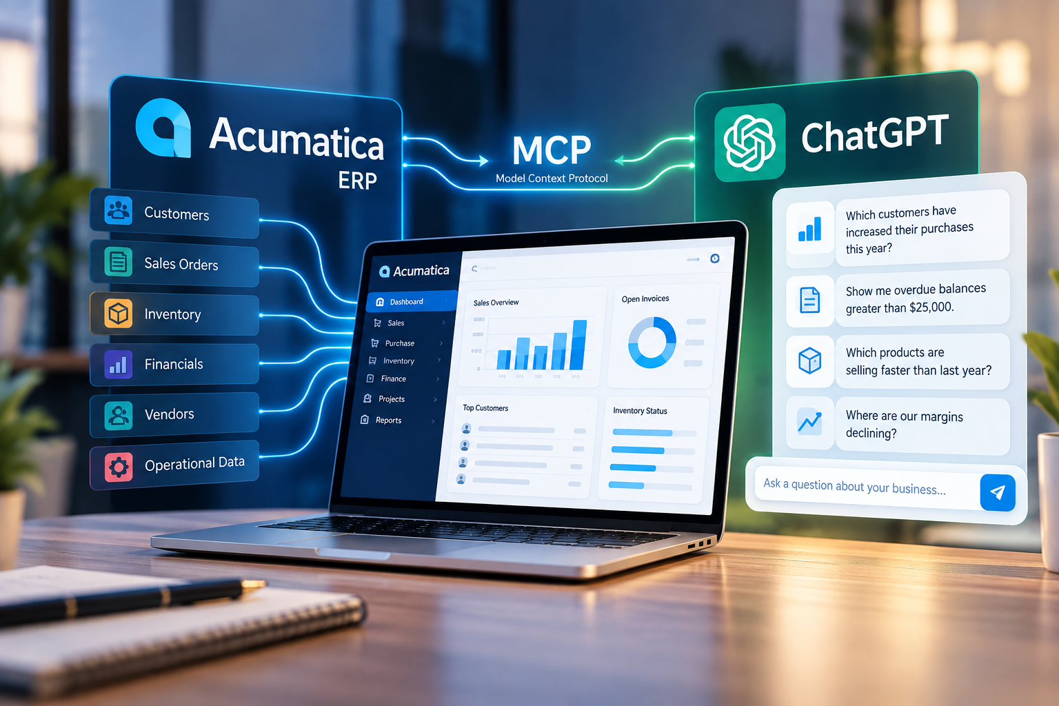 Acumatica and ChatGPT Connected by MCP